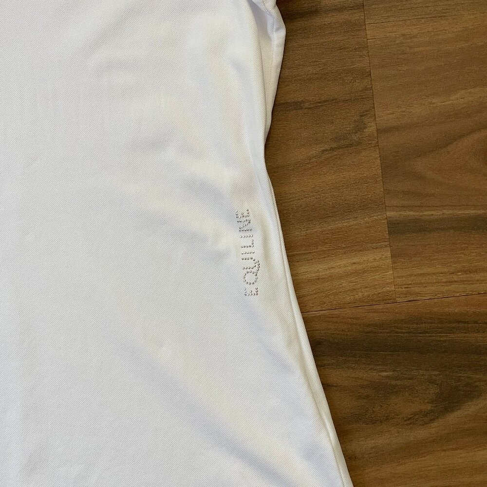 Equiline Women's Short Sleeve Riding Show Shirt - White - L - Picture 4 of 5